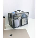 グレー | メッシュバッグインバッグ大 | TRYSIL