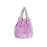 ラベンダー | バイカラーファーワンハンドルバッグ | TRYSIL