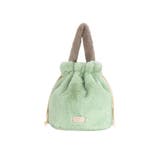 ミント | バイカラーファーワンハンドルバッグ | TRYSIL