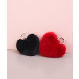 フェイクファーハートポーチチャーム | TRYSIL | 詳細画像1 