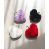 フェイクファーハートポーチチャーム | TRYSIL | 詳細画像3 