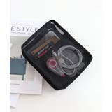 ブラック | メッシュスクエアポーチ縦型 | TRYSIL