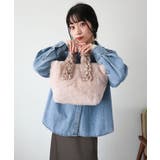 【大人女子/プレゼント/ロングセラー】フェイクファーハンドルフリルトートバッグ | TRYSIL | 詳細画像7 