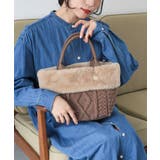 【大人女子/プレゼント/デイリー】ニットフェイクファートートバッグ | TRYSIL | 詳細画像12 