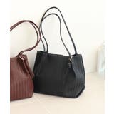 ブラック | 【コンパクト/デイリー/シーズンレス】編み込み風合皮ミニトートバッグ | TRYSIL