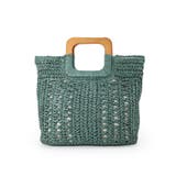 【ミディアムサイズ/デイリー/軽量】ウッドハンドルトートバッグ | TRYSIL | 詳細画像21 