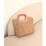 ベージュ | 【ミディアムサイズ/デイリー/軽量】ウッドハンドルトートバッグ | TRYSIL