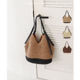 【カゴバッグ/デイリー/リゾート】ベルトハンドルペーパートートバッグ | TRYSIL | 詳細画像1 