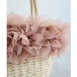 【カゴバッグ/リゾート/プレゼント】チュールフリルカゴバッグ | TRYSIL | 詳細画像15 