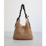 【カゴバッグ/リゾート/軽量】ペーパー×チュールフリルワンショルダーバッグ | TRYSIL | 詳細画像13 