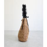 【カゴバッグ/リゾート/軽量】ペーパー×チュールフリルワンショルダーバッグ | TRYSIL | 詳細画像14 