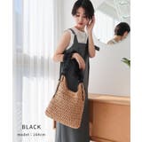 【カゴバッグ/リゾート/軽量】ペーパー×チュールフリルワンショルダーバッグ | TRYSIL | 詳細画像5 