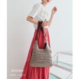 【カゴバッグ/リゾート/軽量】ペーパー×チュールフリルワンショルダーバッグ | TRYSIL | 詳細画像8 