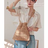 【カゴバッグ/リゾート/軽量】巾着ワンショルダーバッグ | TRYSIL | 詳細画像1 