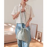 【カゴバッグ/リゾート/軽量】巾着ワンショルダーバッグ | TRYSIL | 詳細画像7 