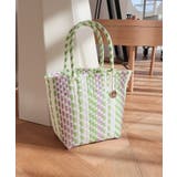 ホワイト | 【カゴバッグ/自立する/軽量】メルカドミニトートバッグ | TRYSIL