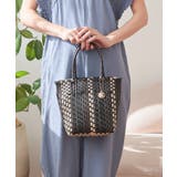 ブラック | 【カゴバッグ/自立する/軽量】メルカドミニトートバッグ | TRYSIL