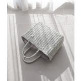 【カゴバッグ/リゾート/軽量】メタリックミックスペーパートートバッグ | TRYSIL | 詳細画像9 