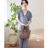 【カゴバッグ/リゾート/プレゼント】ハンドルフリルペーパートートバッグ | TRYSIL | 詳細画像10 