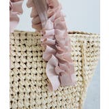 【カゴバッグ/リゾート/プレゼント】ハンドルフリルペーパートートバッグ | TRYSIL | 詳細画像14 