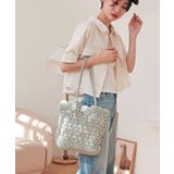 【カゴバッグ/リゾート/軽量】ハートモチーフ編みペーパートートバッグ | TRYSIL | 詳細画像2 