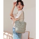 【カゴバッグ/リゾート/軽量】ハートモチーフ編みペーパートートバッグ | TRYSIL | 詳細画像3 