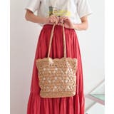 【カゴバッグ/リゾート/軽量】ハートモチーフ編みペーパートートバッグ | TRYSIL | 詳細画像6 