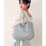 サックス | 【カゴバッグ/大容量/定番】ビッグペーパートートバッグ | TRYSIL