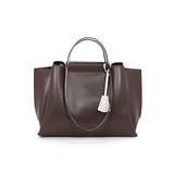 ダークブラウン | LILY/横型A4トートバッグ | TRYSIL