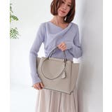 グレー | LILY/横型A4トートバッグ | TRYSIL
