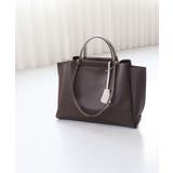 ダークブラウン | LILY/横型A4トートバッグ | TRYSIL