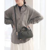 ブラック | スクエアミニボストンバッグ | TRYSIL