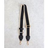 ブラック×ブラック | ラインテープショルダーベルト | TRYSIL