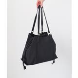 ブラック | PEONY / ドロストトートバッグ | TRYSIL