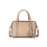 グレージュ | NERINE / タッセルチャーム付き ミニボストンバッグ | TRYSIL