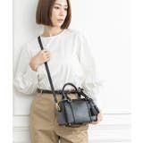 ブラック | NERINE / タッセルチャーム付き ミニボストンバッグ | TRYSIL