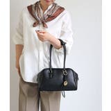 ブラック | 【オールシーズン/デイリー/ミディアムサイズ】ロングハンドルボストンバッグ | TRYSIL