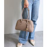 グレージュ | 【オールシーズン/デイリー/ミディアムサイズ】ロングハンドルボストンバッグ | TRYSIL