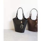 【オールシーズン/A4/通勤通学】チャーム付き バケットトートバッグ | TRYSIL | 詳細画像9 