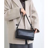 ブラック | 【オールシーズン/デイリー/コンパクト】ラインテープ ショルダーバッグ | TRYSIL