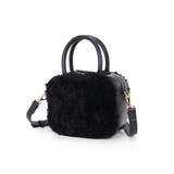 ブラック | ボア2wayスクエアショルダーバッグ | TRYSIL