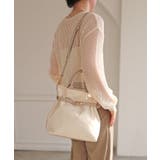 アイボリー | 【デイリー/2way/軽量】軽量素材ベルトデザイン2wayトートバッグ | TRYSIL