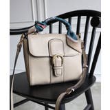 グレージュ | 【オールシーズン/オケージョン/2way】スカーフ付き2wayハンドバッグ | TRYSIL