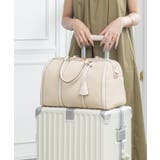 アイボリー | 【旅行/大容量/オールシーズン】2wayトラベルボストンバッグ | TRYSIL