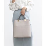 グレー | 【A4/通勤/お仕事】ダブルポケット縦型A4トートバッグ | TRYSIL