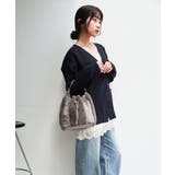 【大人女子/きれいめカジュアル/高見え】切り替え巾着2wayショルダーバッグ | TRYSIL | 詳細画像6