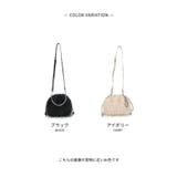 【2way/きれいめカジュアル/お呼ばれ】フリンジボア巾着ショルダーバッグ | TRYSIL | 詳細画像4