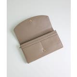 【本革/収納力/プレゼント】CAMELLIA / 牛革ニュアンスパーツ長財布 | TRYSIL | 詳細画像9