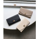 【本革/収納力/プレゼント】CAMELLIA / 牛革ニュアンスパーツ長財布 | TRYSIL | 詳細画像3