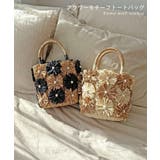 フラワーモチーフトートバッグ | TRYSIL | 詳細画像1 